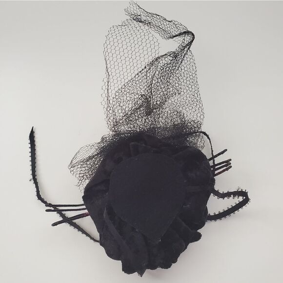Purple Spider Black Velvet Gothic Halloween Headpiece Hair Accessory main image 10